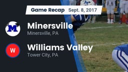 Recap: Minersville  vs. Williams Valley  2017
