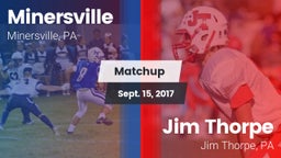 Matchup: Minersville High vs. Jim Thorpe  2017