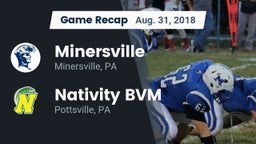 Recap: Minersville  vs. Nativity BVM  2018