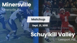 Matchup: Minersville High vs. Schuylkill Valley  2018