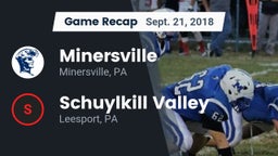 Recap: Minersville  vs. Schuylkill Valley  2018