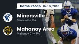 Recap: Minersville  vs. Mahanoy Area  2018