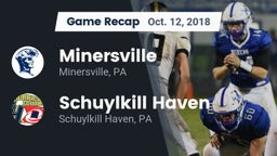 Recap: Minersville  vs. Schuylkill Haven  2018
