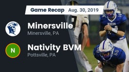 Recap: Minersville  vs. Nativity BVM  2019