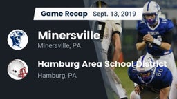 Recap: Minersville  vs. Hamburg Area School District 2019
