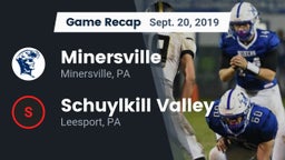 Recap: Minersville  vs. Schuylkill Valley  2019