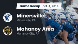 Recap: Minersville  vs. Mahanoy Area  2019