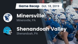 Recap: Minersville  vs. Shenandoah Valley  2019
