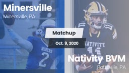 Matchup: Minersville High vs. Nativity BVM  2020