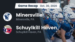 Recap: Minersville  vs. Schuylkill Haven  2020