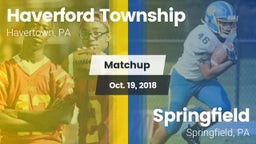 Matchup: Haverford Township vs. Springfield  2018