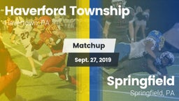 Matchup: Haverford Township vs. Springfield  2019