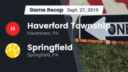 Recap: Haverford Township  vs. Springfield  2019