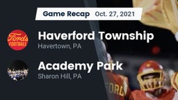 Recap: Haverford Township  vs. Academy Park  2021