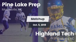 Matchup: Pine Lake Prep High vs. Highland Tech  2018