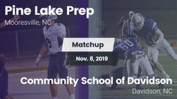 Matchup: Pine Lake Prep High vs. Community School of Davidson 2019