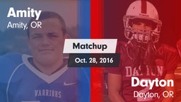 Matchup: Amity  vs. Dayton  2016