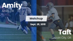 Matchup: Amity  vs. Taft  2018