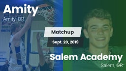 Matchup: Amity  vs. Salem Academy  2019