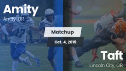 Matchup: Amity  vs. Taft  2019