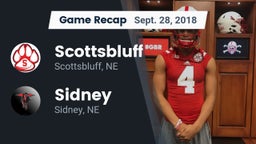 Recap: Scottsbluff  vs. Sidney  2018