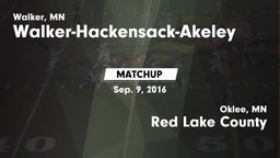 Matchup: Walker-Hackensack-Ak vs. Red Lake County 2016