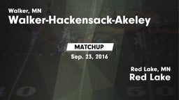 Matchup: Walker-Hackensack-Ak vs. Red Lake  2016