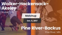 Matchup: Walker-Hackensack-Ak vs. Pine River-Backus  2017
