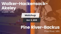 Matchup: Walker-Hackensack-Ak vs. Pine River-Backus  2018