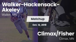 Matchup: Walker-Hackensack-Ak vs. ******/Fisher  2018