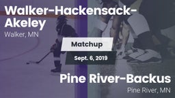 Matchup: Walker-Hackensack-Ak vs. Pine River-Backus  2019