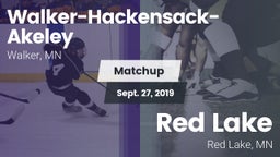 Matchup: Walker-Hackensack-Ak vs. Red Lake  2019