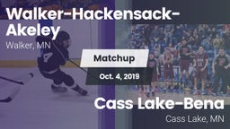 Matchup: Walker-Hackensack-Ak vs. Cass Lake-Bena  2019