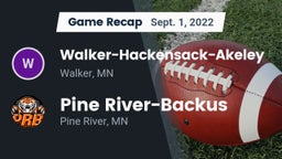 Recap: Walker-Hackensack-Akeley  vs. Pine River-Backus  2022