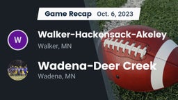Recap: Walker-Hackensack-Akeley  vs. Wadena-Deer Creek  2023