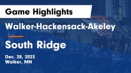 Walker-Hackensack-Akeley  vs South Ridge  Game Highlights - Dec. 28, 2023
