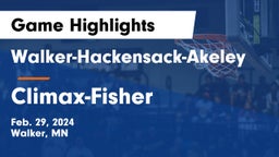 Walker-Hackensack-Akeley  vs ******-Fisher  Game Highlights - Feb. 29, 2024