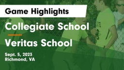 Collegiate School vs Veritas School Game Highlights - Sept. 5, 2023