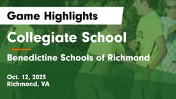 Collegiate School vs Benedictine Schools of Richmond Game Highlights - Oct. 12, 2023