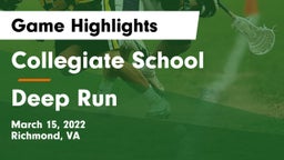 Collegiate School vs Deep Run  Game Highlights - March 15, 2022