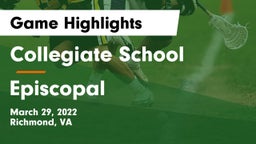 Collegiate School vs Episcopal  Game Highlights - March 29, 2022