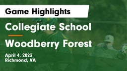 Collegiate School vs Woodberry Forest  Game Highlights - April 4, 2023