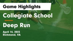 Collegiate School vs Deep Run  Game Highlights - April 14, 2023