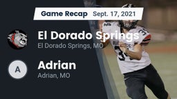 Recap: El Dorado Springs  vs. Adrian  2021