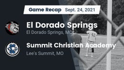 Recap: El Dorado Springs  vs. Summit Christian Academy 2021