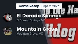 Recap: El Dorado Springs  vs. Mountain Grove  2022