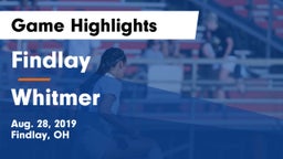 Findlay  vs Whitmer  Game Highlights - Aug. 28, 2019