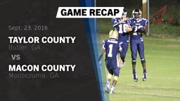 Recap: Taylor County  vs. Macon County  2016