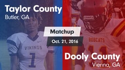 Matchup: Taylor County High vs. Dooly County  2016