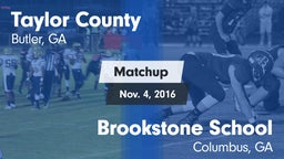 Matchup: Taylor County High vs. Brookstone School 2016